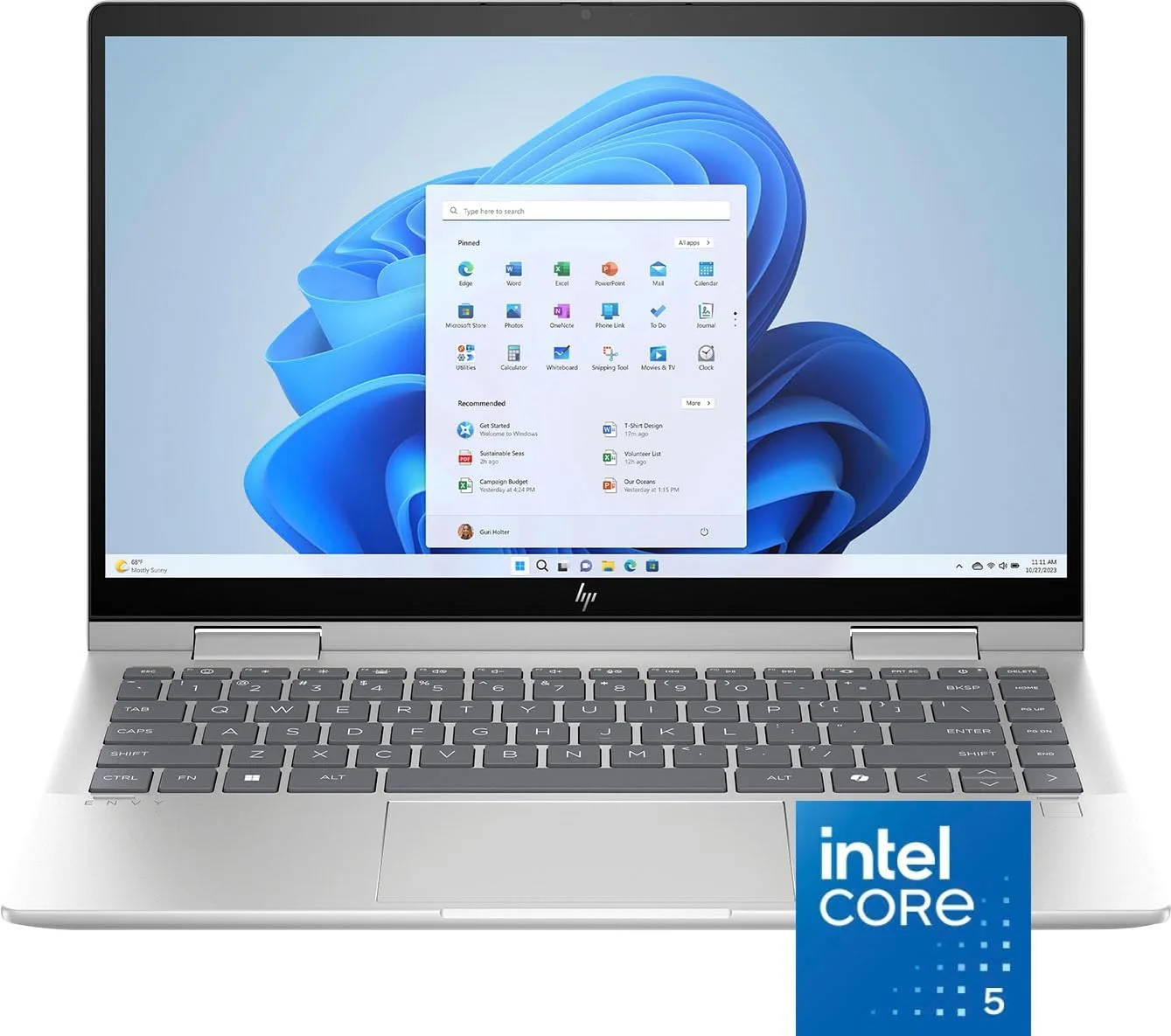 HP Envy x360 14‑es1013dx (Intel Core 5‑120U, 8 GB RAM, 512 GB SSD, 14″ FHD touchscreen)